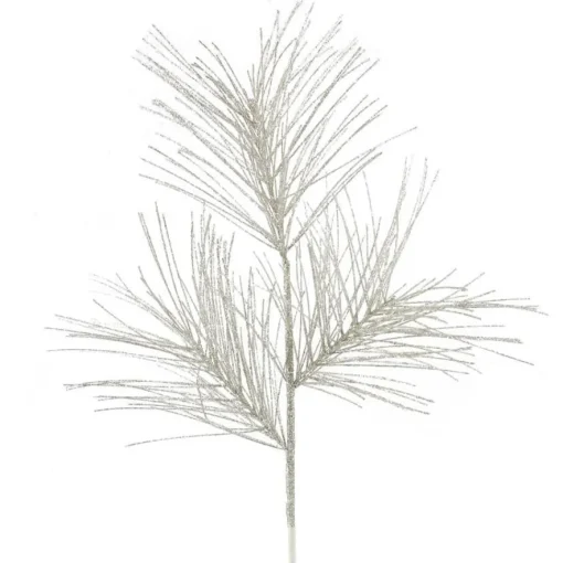 Champaged Glittered Long Needle Pine Spray