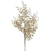 Champagne Glitter Mini Leaf Spray