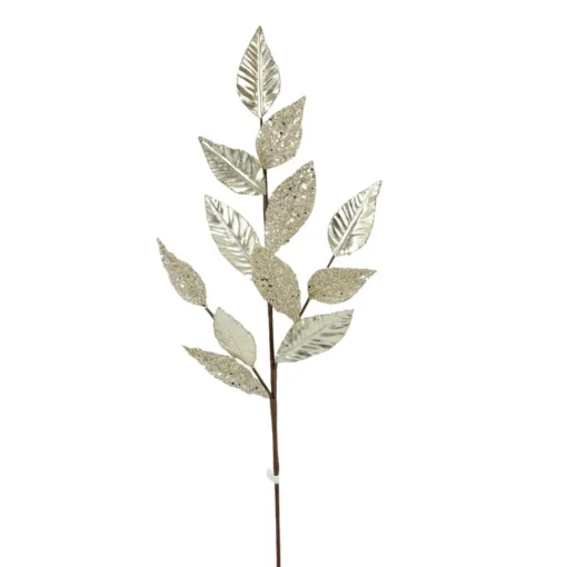 Champagne Metallic Leaf Spray, 28"