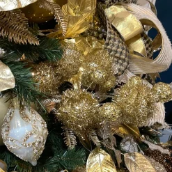 Champagne Tinsel Ball Pick