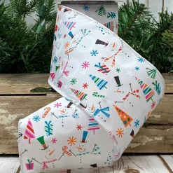 Cheerful Snowman Ribbon, 4” X 10YD