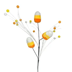 Chenille Candy Corn Spray