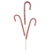 Chenille Peppermint Candy Cane Spray
