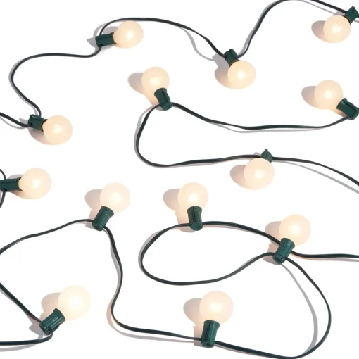 Connectable Matte Globe String Light, 15'