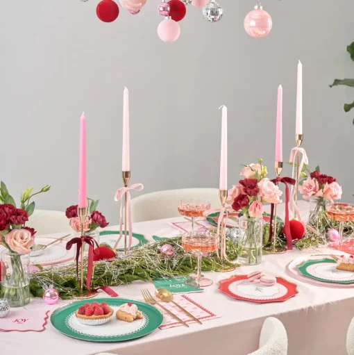 Coquette Christmas Large Bows Party Napkins