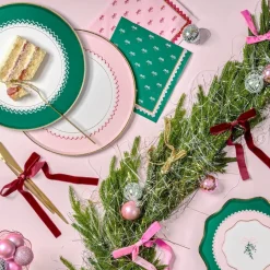 Coquette Christmas Large Bows Party Napkins