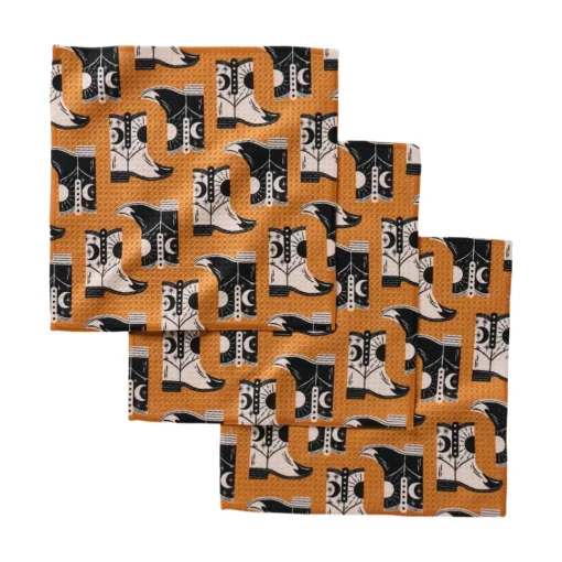 Cowboy Boots Dishcloth Set