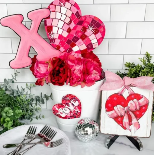 Disco “Love” Heart Magnet
