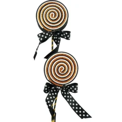 Double Glitter Lollipop Bow Pick