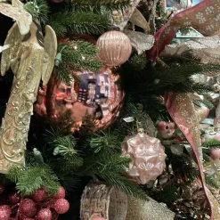 Dusty Rose Shiny Ornament, 8"