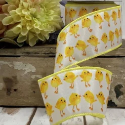 Easter Chicks Ribbon, 2.5" X 10YD