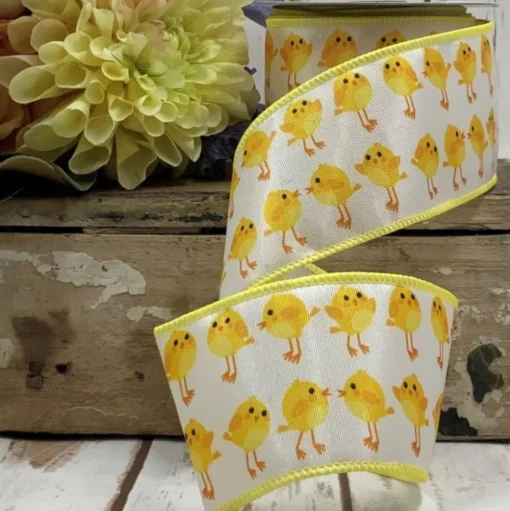 Easter Chicks Ribbon, 2.5" X 10YD