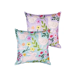 Easter In Bloom Reversible Pillow