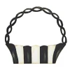 Elegant Black & White Basket, Short