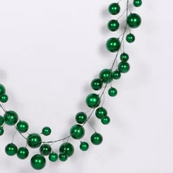 10' Emerald Candy Apple Ball Garland