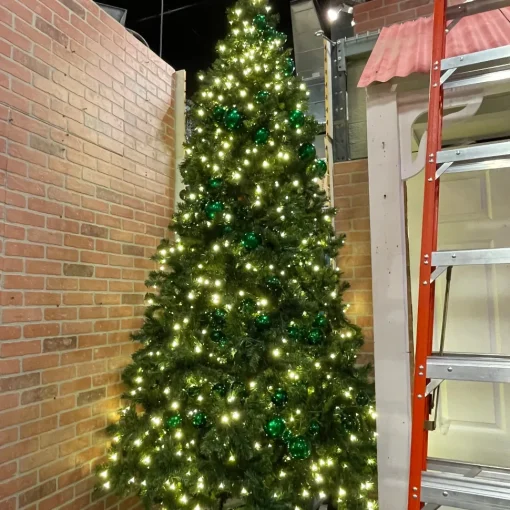 10' Emerald Candy Apple Ball Garland