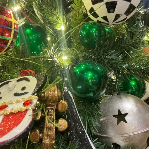 10' Emerald Candy Apple Ball Garland