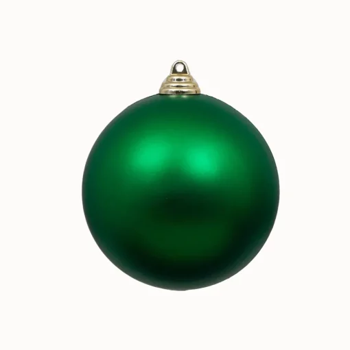 Emerald Green Matte Ball Ornament, 4"