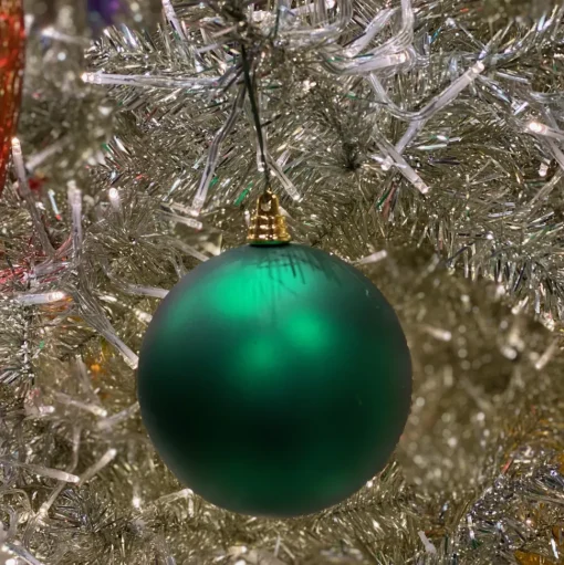 Emerald Green Matte Ball Ornament, 4"