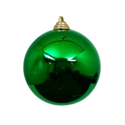Emerald Green Shiny Ball Ornament, 4"