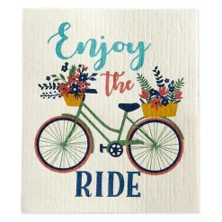 Enjoy the Ride Swedish Dishcloth