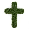 Faux Boxwood Cross