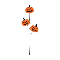 Felt and Fabric Jack-O-Lantern Spray