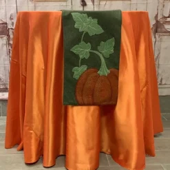 Felt Embroidery Pumpkin Table Runner