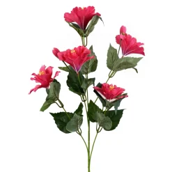 Five Bloom Hibiscus Spray, Pink