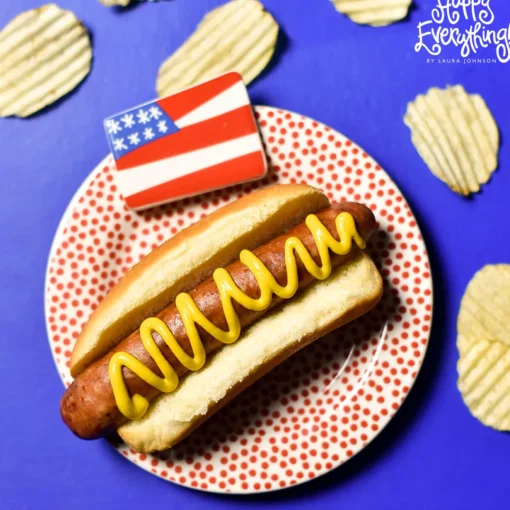 Flag Embellishment Plate by Happy Everything!