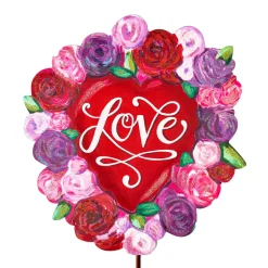 Floral “Love” Heart