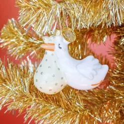 Flying Stork Shaped Ornament