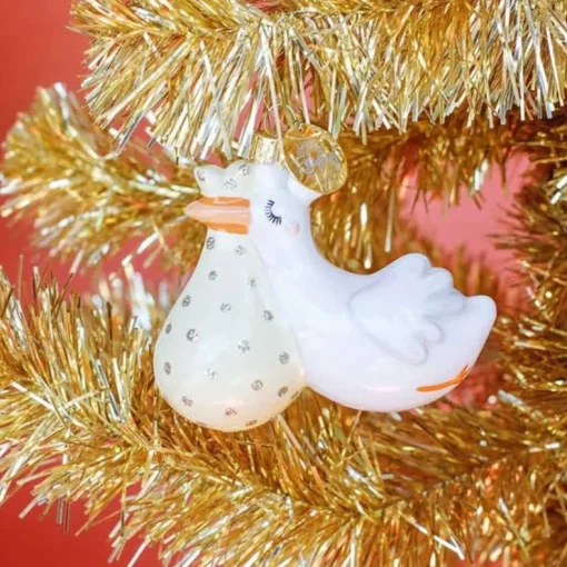 Flying Stork Shaped Ornament