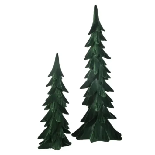 Forest Flocked Tree Set