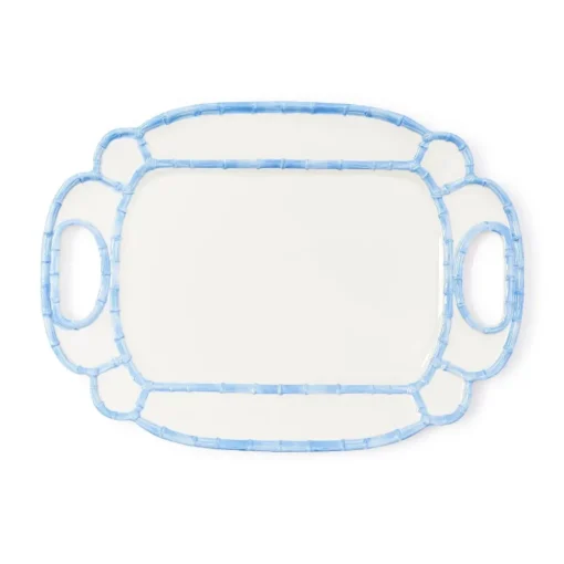 French Blue Bamboo Platter