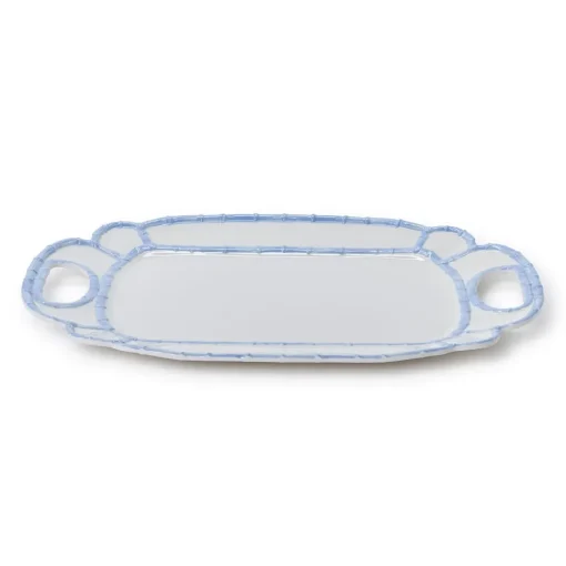 French Blue Bamboo Platter
