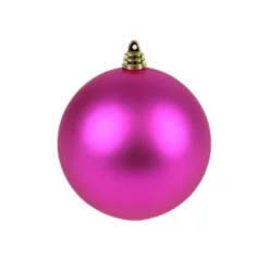 Fuchsia Matte Ball Ornament, 4"