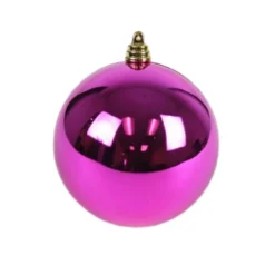 Fuchsia Shiny Ball Ornament, 6"