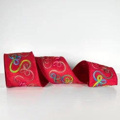 Fuchsia Whimsy Ribbon, 4"X10yd.