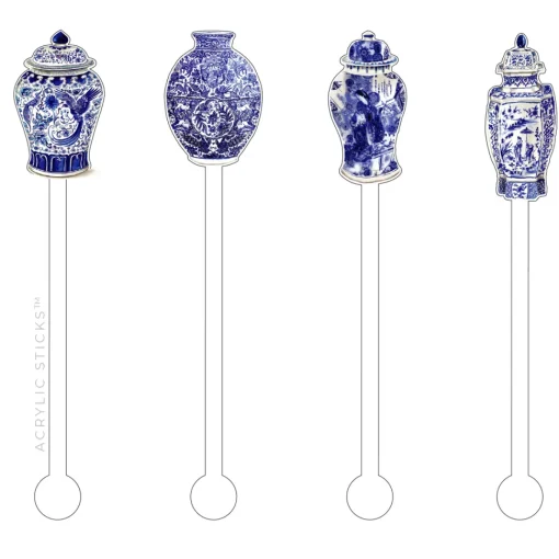 Ginger Jar Acrylic Stir Stick Set