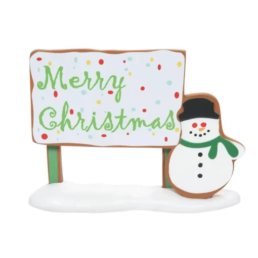 Gingerbread Christmas Billboard Dept. 56 Village