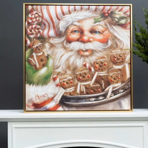Gingerbread Santa by Celia Meadors, Large