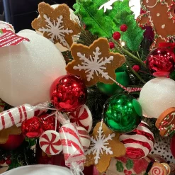 Gingerbread Star Spray, 28"
