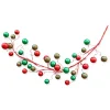 Glitter Ball Garland in Red and Emerald, 5'