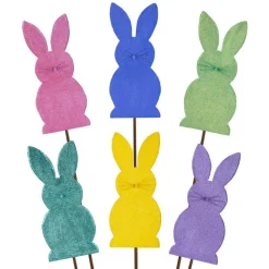 Glitter Bunny Stake Set
