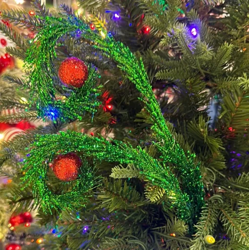Glitter Curled Grass Ball Spray