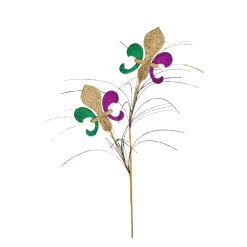 Glitter Fleur De Lis Spray