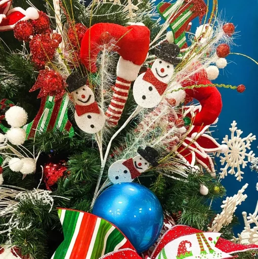 Glitter Snowman Ball Sequin Spray