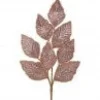 Glitter with Beaded Edge Salal Spray