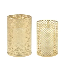 Gold Filigree Candle Holder, Gold